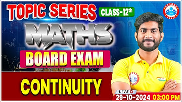 Class 12 Maths Continuity | Board Exam 2025 | Maths Imp Topic Series By RWA