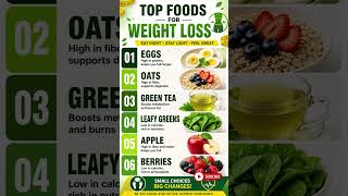 Best Foods for Weight Loss 🔥 | Eat Smart &amp; Stay Fit #shorts