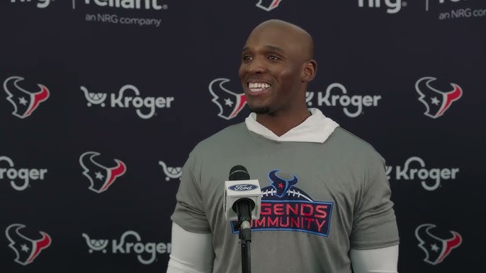 Texans Head Coach DeMeco Ryans speaks to the media on May 28, 2025
