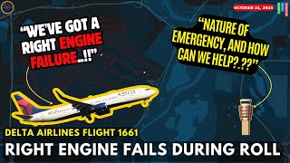 (BREAKING) Delta 1661 Rejects Takeoff at High Speed (135 knots) After Engine Failure! #atc 