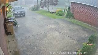 Hail and strong winds in Pensacola, FL - 4/27/23