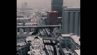 A snowy winter's day in Zürich, Switzerland.