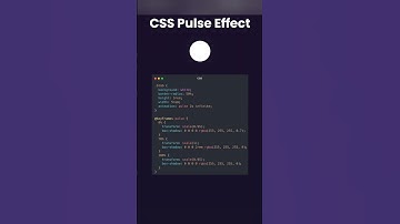 CSS pulse effect 😎 #css #shorts