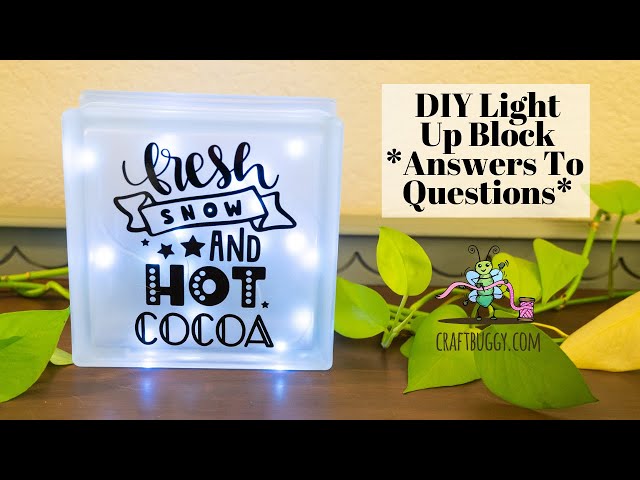 How to Make a Lighted Glass Block : 11 Steps (with Pictures