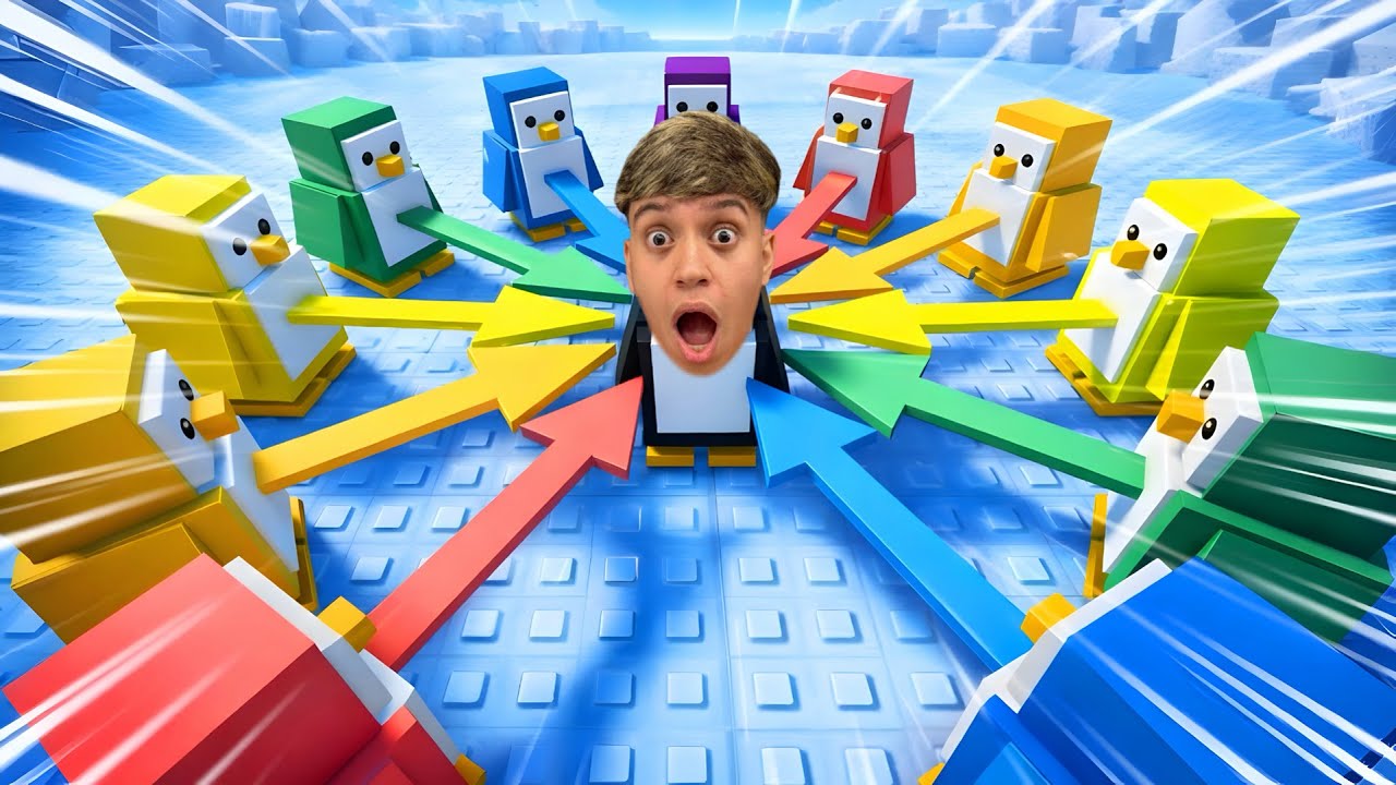 AO VIVO: SORTE OU AZAR NO JOGO DO PENGUIM DO ROBLOX... (Robin Hood Gamer)