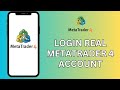 How to login to real metatrader 4 account on iphone 2024