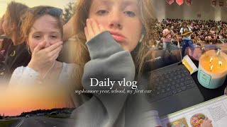 VLOG: 10 класс, моя первая машина, день в американской школе, как прошло лето, study with me🪷❤️‍🩹