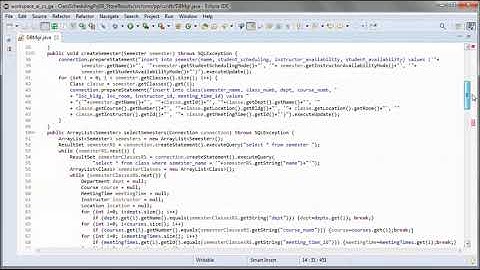 Class Scheduling + GA + JAVA + Prototype Project 08 + Store Results + [clip]