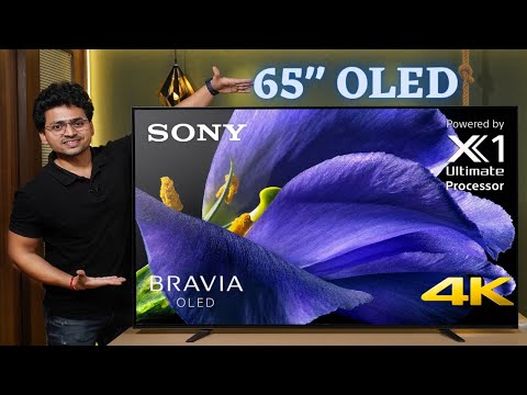 Massive 65" OLED 4K Android TV | Sony A8H TV Unboxing & Review