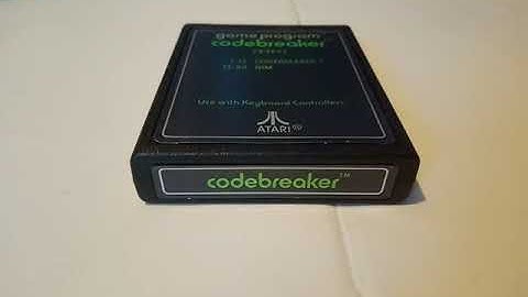 CODEBREAKER Atari 2600 Video Computer System Game Program Cartridge PAL Region Version 29.01.20