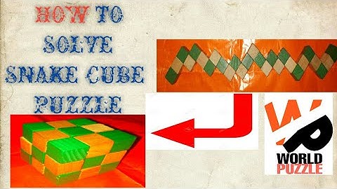 HOW TO SOLVE THE SNAKE CUBE PUZZLE (EASY WAY)