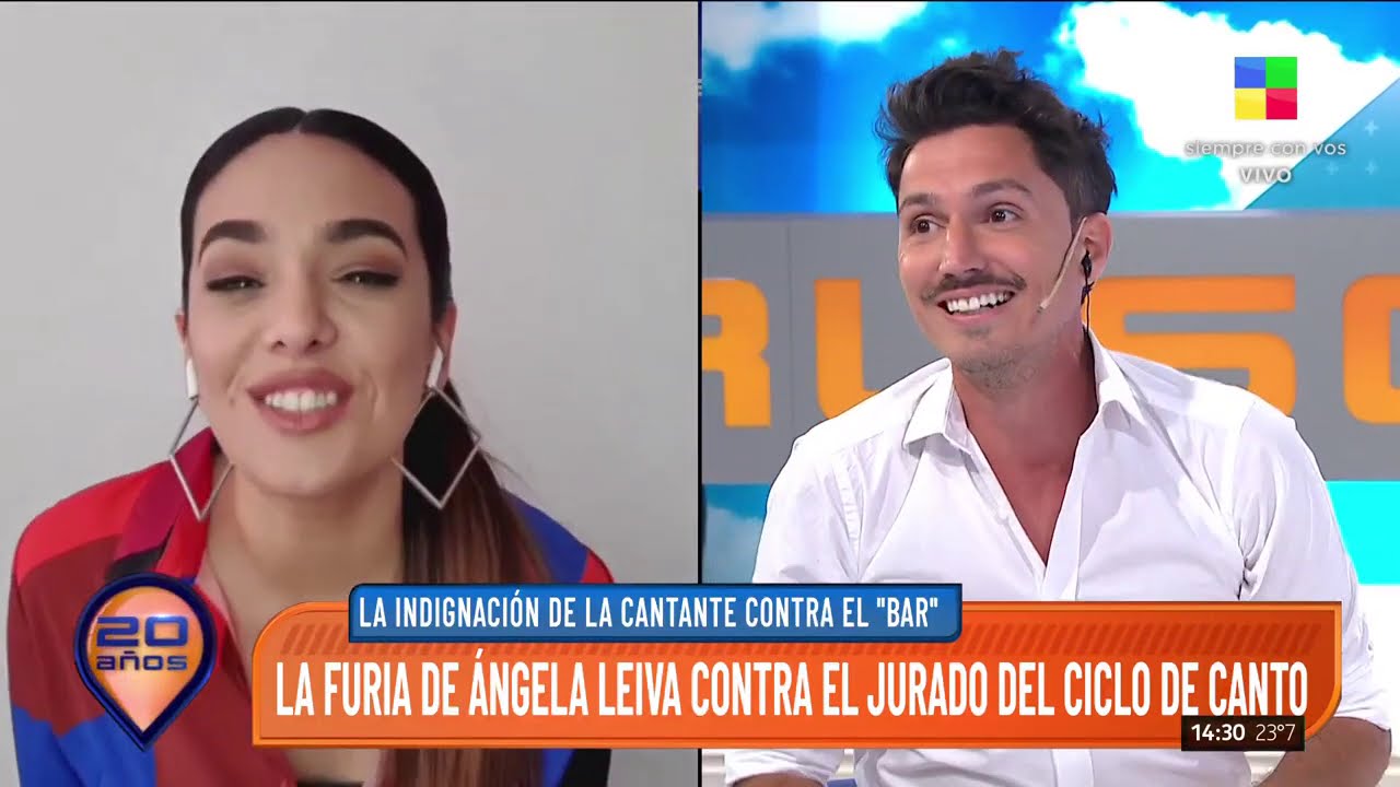 Ángela Leiva mano a mano en Intrusos