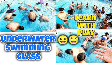 Underwater Swimming Class पानी के नीचे तैरना सीखें, Swimming Tips for Beginners, Swimming Training