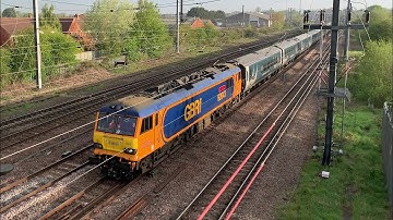 GB Railfreight class 92, 92043 on a diverted Caledonian Sleeper - 29/04/23