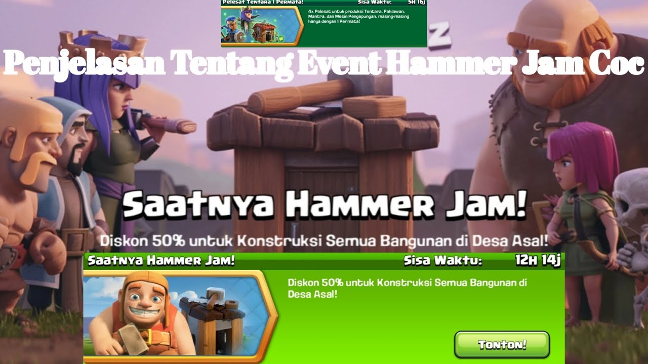 PENJELASAN/PENGERTIAN EVENT BARU HAMMER JAM DI COC 🔥 - YouTube