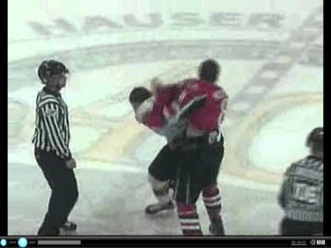 Dylan McIlrath vs Tyler Yaworski Jan 15, 2011