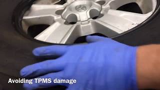 Avoiding damage with a TPMS sensor