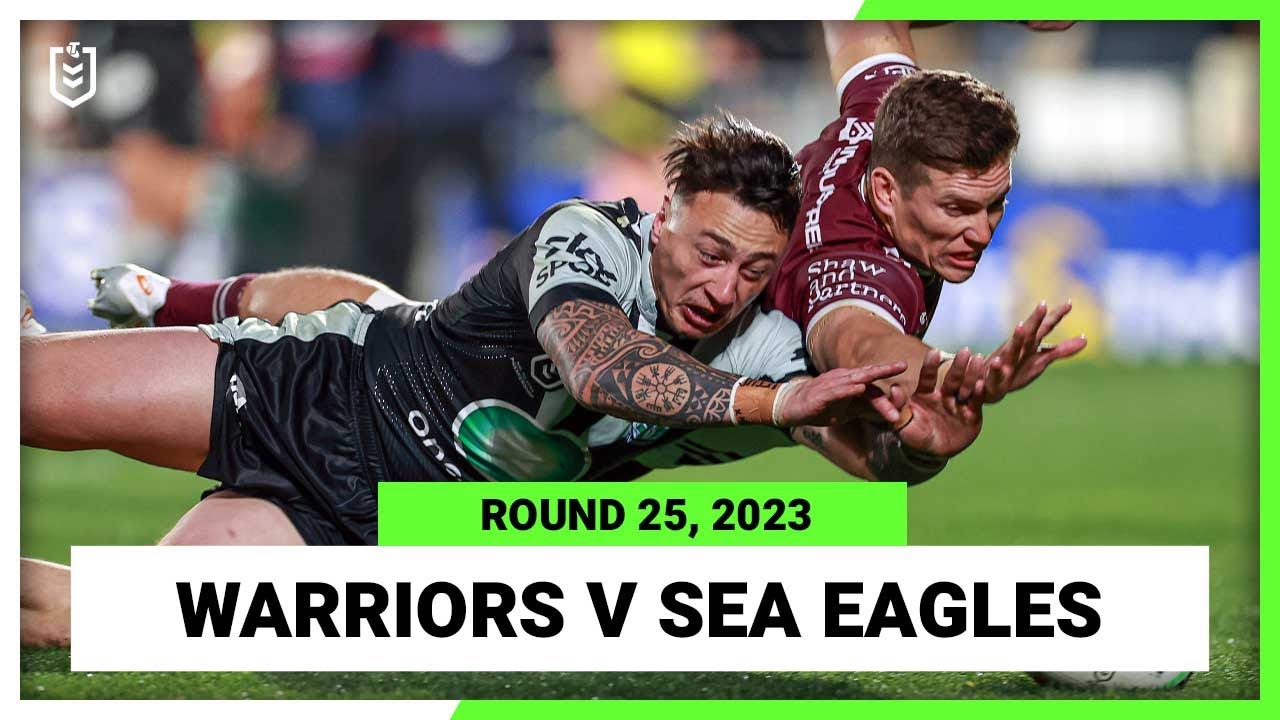 New Zealand Warriors v Manly-Warringah Sea Eagles NRL 2023 Round 25 Full Match Replay