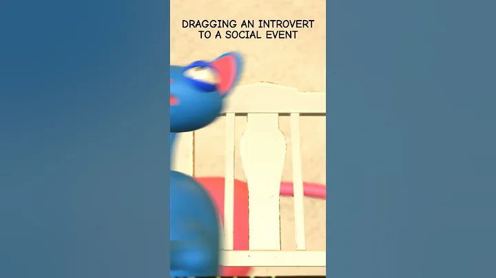 Dragging an Introvert to a social event (Animation Meme) #funny #cat #cats #animation #meme #shorts