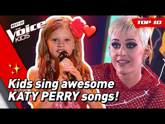 TOP 10 | Would KATY PERRY turn for these young singers in The Voice Kids? 😍 class=