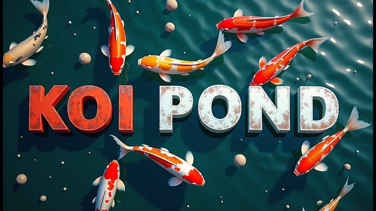 Peaceful Koi Fish Pond 4K | Japanese Garden TV Wallpaper for Relaxation