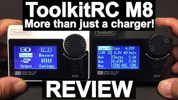 ToolkitRC M8 300W 15A Charger, Cell Checker, Servo Tester  REVIEW