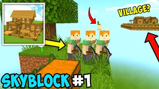 Multiplayer Skyblock in online server in Block Crazy Robo World - PvP #1 😱