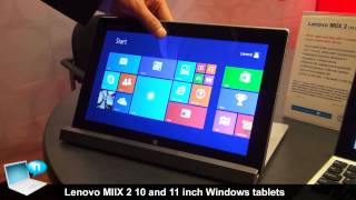 Lenovo MIIX 2 10-inch and MIIX 2 11-inch, Windows tablet - YouTube