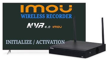 IMOU Wireless NVR Recorder 4/8-Channel Wi-Fi NVR 1104hs-w-s2 device Initialize activation | Part 3
