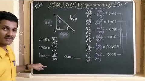 ತ್ರಿಕೋನಮಿತಿ ಪರಿಚಯ-An Introduction to Trigonometry