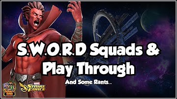 Full Clear SWORD Day 1 Plus 6 Floor 50 Hits? | Squads and Play Through | Marvel Strike Force | MSF