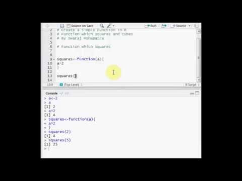 Basic Programming in R: Simple function in R