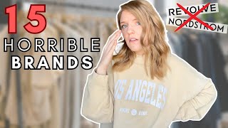 15 of the WORST Brands to THRIFT & RESELL in 2023 *you WILL lose money*  | poshmark selling tips
