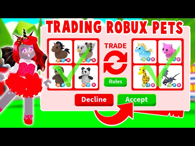 Trading 1000 robux for adopt me pets : r/crosstradingroblox