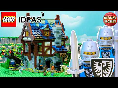 LEGO IDEAS 21325 Medieval Blacksmith Castle | Stop Motion Review 2021