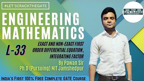 Lec - 33 | Engineering Mathematics l Ordinary Differential Equations by Pawan Sir l LetsCrackTheGATE