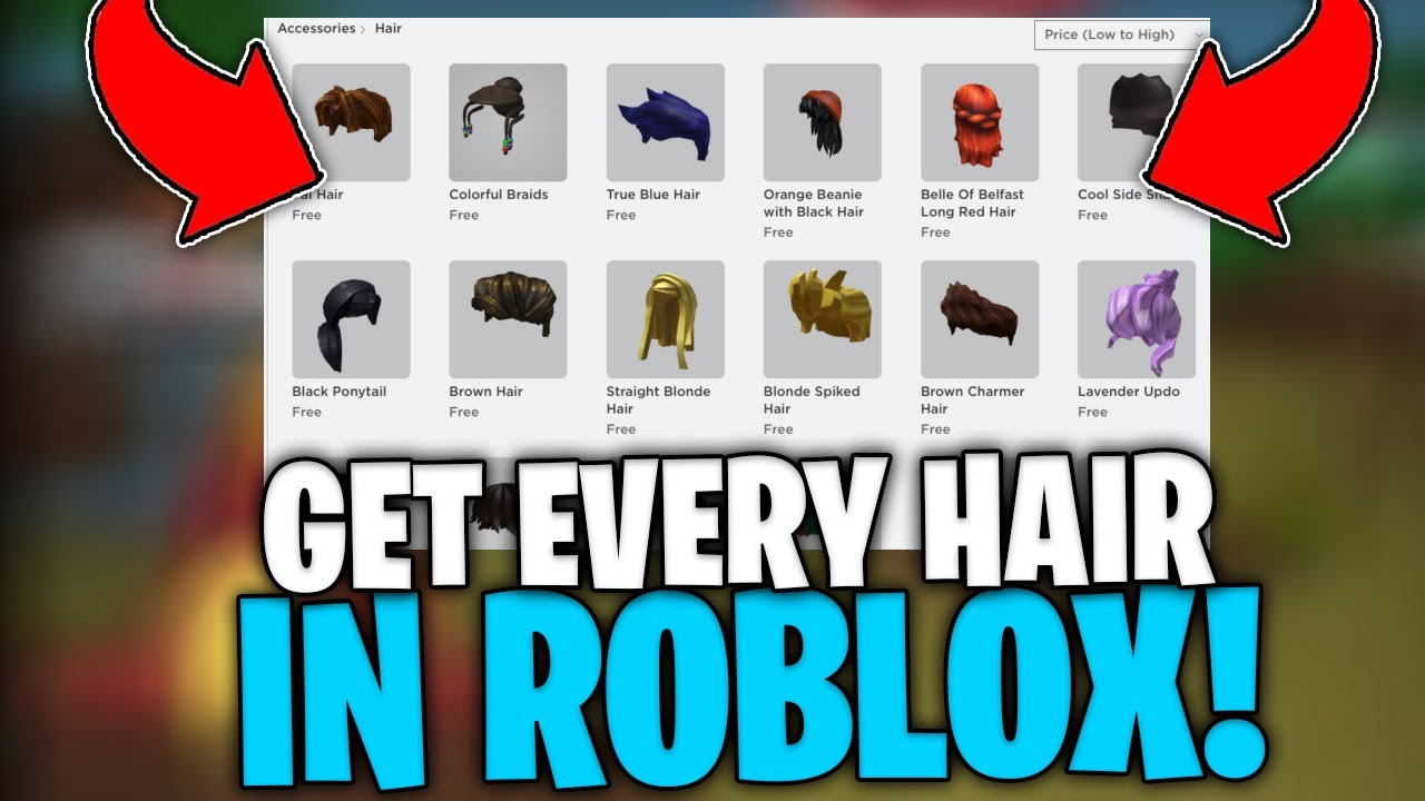 How To Get Every Hair In Roblox Easy Method Youtube - black charmer hair roblox