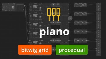 Piano / Bitwig Note Grid / Procedual Realtime Piano Composing / Bitwig Studio / Generative Patch