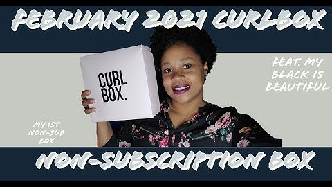 February 2021 Non-Subscription Curlbox Unboxing | My Black Is Beautiful | Golden Milk Collection