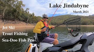 Trout Fishing Lake Jindabyne on Sea-doo Fish Pro Jet Ski 2021