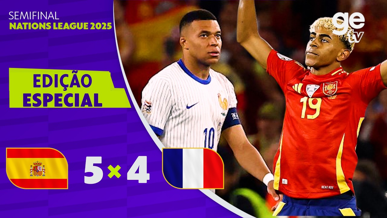 ESPANHA 5 X 4 FRANÇA | MELHORES MOMENTOS | SEMIFINAL NATIONS LEAGUE | sportv