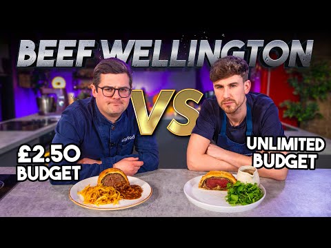 BEEF WELLINGTON BUDGET BATTLE | Chef (£2.50) VS Normal (Unlimited Budget) | Sorted Food