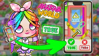 TRUE ✅ or FAKE ❌? TESTING VIRAL AVATAR WORLD LIFE HACKS! Part 12 | Naomi Toca