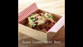 Sugar Cookie M&M Bars