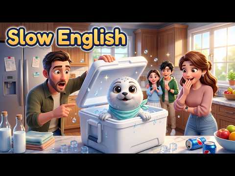 We Opened Our Cooler... And Found THIS Inside! 😨🧊| Slow English (Level A2) |