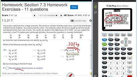 Dr  Swiersz Video Solving Section 7 3 Homework Exercise #7   20171026 Stats