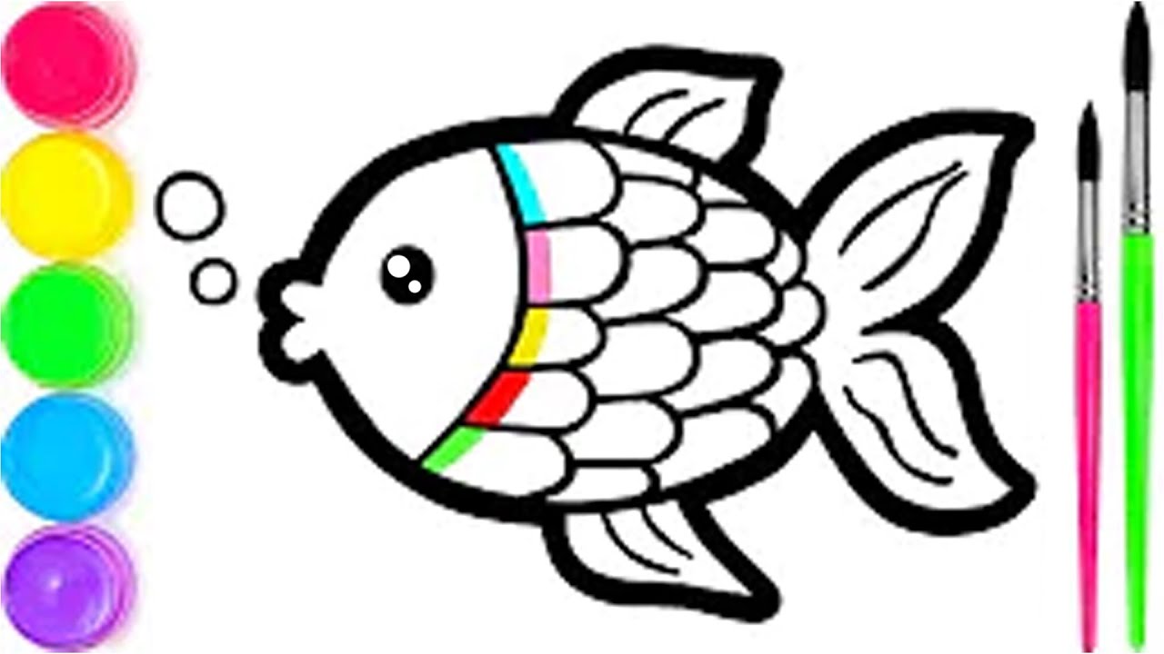 Pelajari Menggambar dan Mewarnai Ikan Untuk Anak anak 