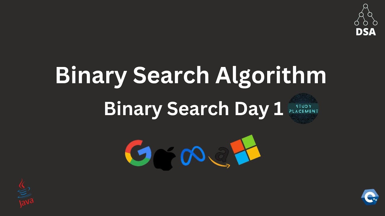 Leetcode 704 | Binary Search DSA Series 💻 | LeetCode + GFG + Interview ...