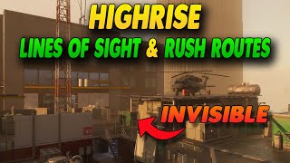 MW3 Search and Destroy Lines of Sight and Rush Routes on Highrise - Simple Guide