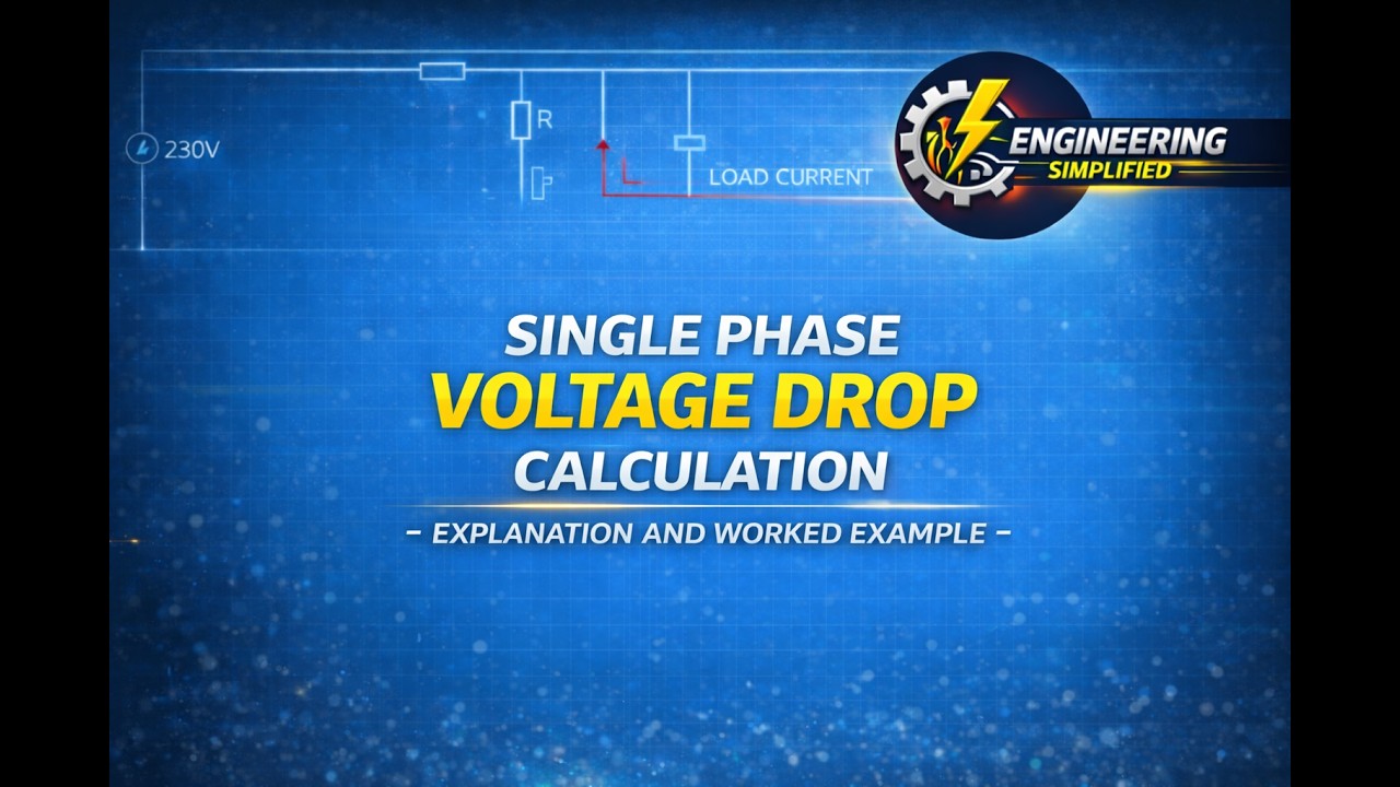 Single Phase Voltage Drop Calculation Explained (Worked Example) - YouTube